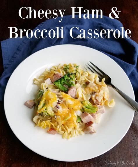 cheesy-ham-and-broccoli-noodle-casserole-cooking image
