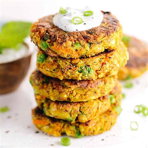 vegetable-cakes-with-chickpeas-jessica-gavin image