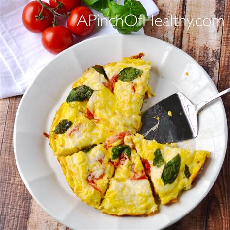 tomato-basil-frittata-a-pinch-of-healthy image