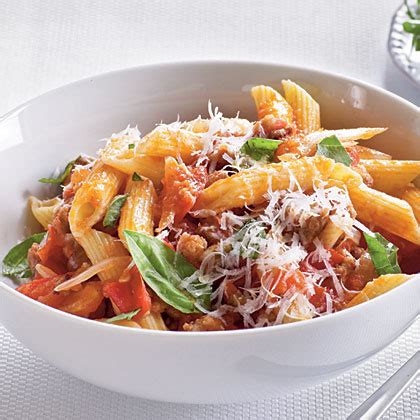 fresh-tomato-sausage-and-pecorino-pasta-myrecipes image