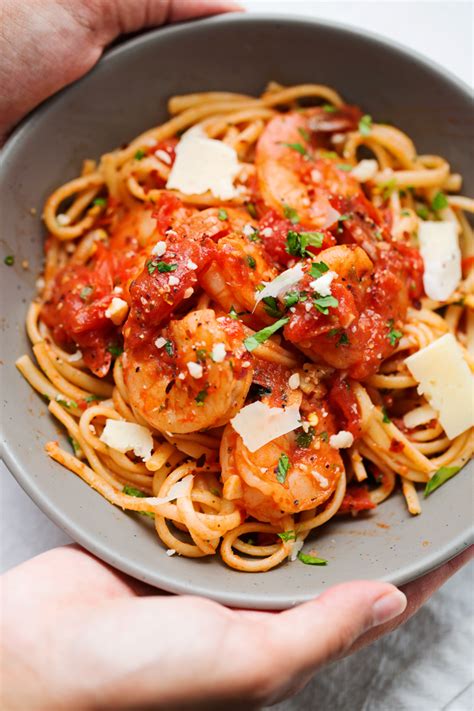 spicy-shrimp-pasta-with-tomatoes-and-garlic image