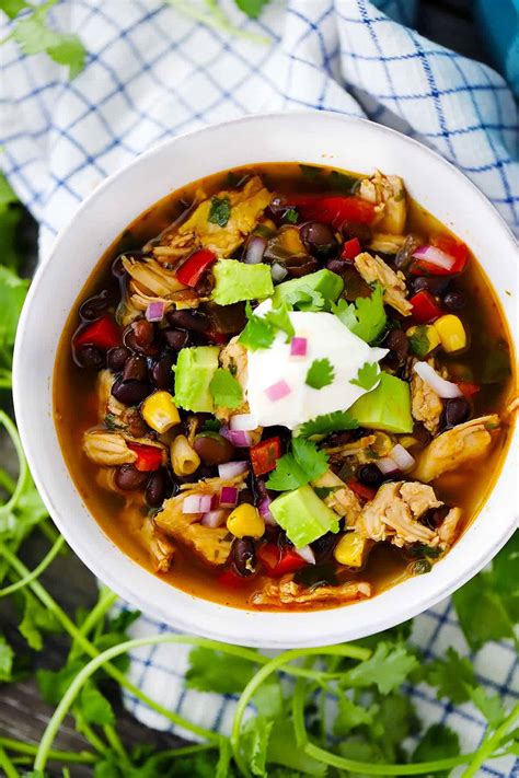 healthy-leftover-turkey-soup-with-black-beans-and-corn image