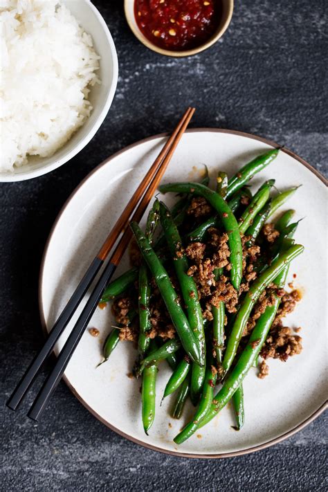 sichuan-pan-fried-green-beans-with-ground-pork image
