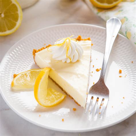 easy-no-bake-lemon-tart-summer-dessert-the-busy image
