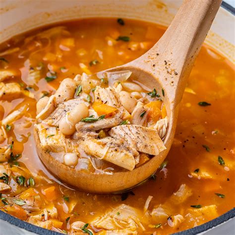quick-leftover-turkey-bean-soup-clean-food-crush image