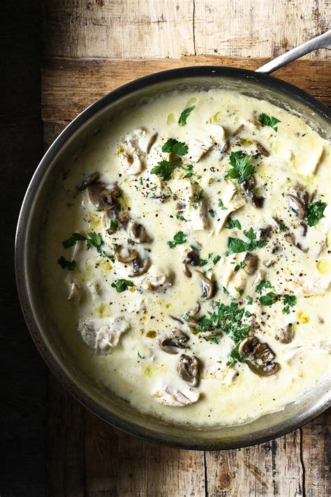 rotisserie-chicken-in-creamy-mushroom-sauce-serving image