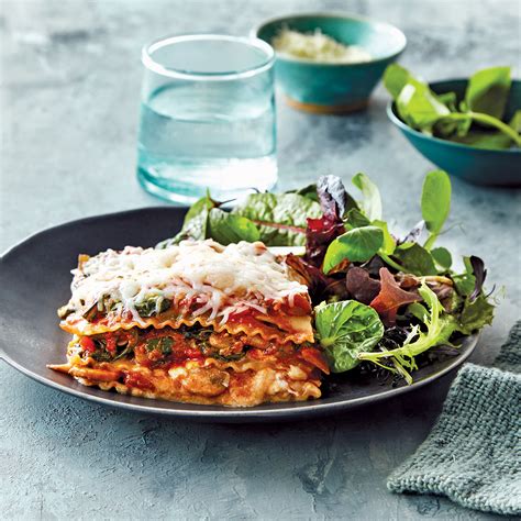 slow-cooker-spinach-mushroom-lasagna-eatingwell image