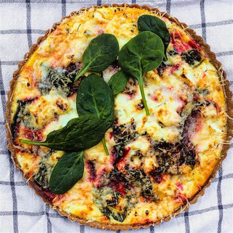 roasted-beet-baby-spinach-and-goat-cheese-quiche image