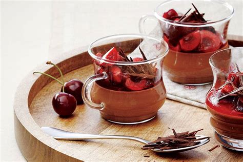 recipe-mocha-panna-cotta-with-amaretto-cherries-style image
