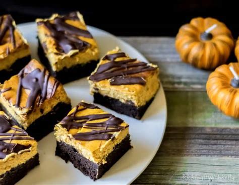 double-chocolate-chip-pumpkin-cheesecake-brownies image