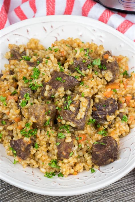 instant-pot-brown-rice-pilaf-veronikas-kitchen image