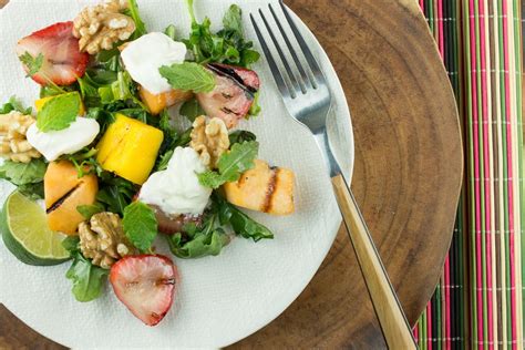 grilled-fruit-salad-with-coconut-cream-paleohacks-blog image