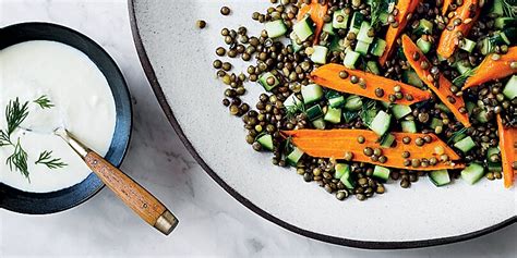 warm-lentil-and-carrot-salad-recipe-food-wine image