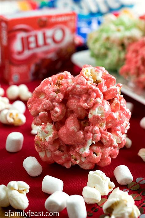 festive-jell-o-popcorn-balls-a-family-feast image