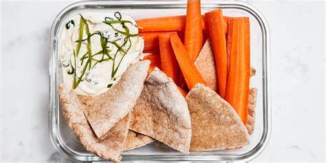 no-cook-lunch-idea-pita-and-carrots-with-hummus image