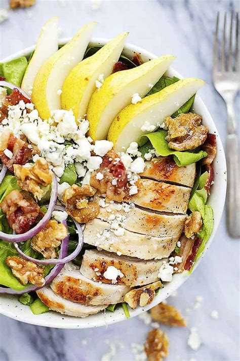 grilled-chicken-bacon-and-pear-salad-with image