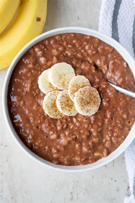 chocolate-banana-oatmeal-recipe-stephanie-kay-nutrition image