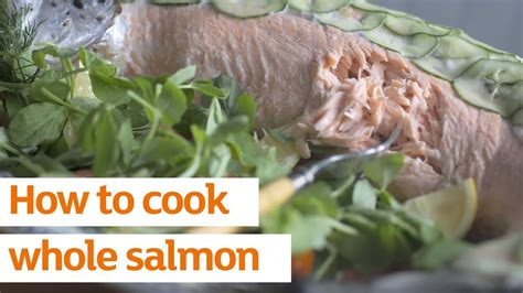 how-to-cook-whole-salmon-recipe-sainsburys image