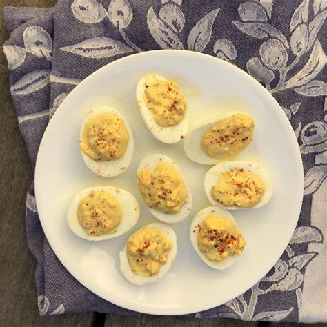 recipe-for-dilly-deviled-eggs-with-dill-pickle image