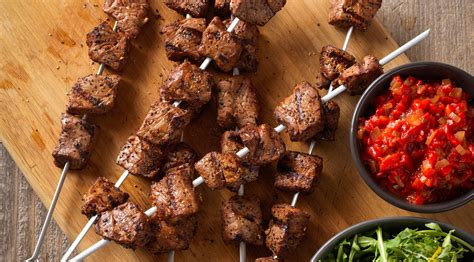 beef-sirloin-kabobs-with-roasted-red-pepper-dipping image