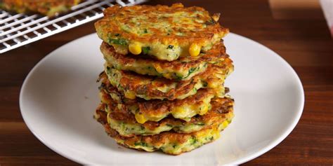 best-zucchini-corn-cakes-recipe-delish image