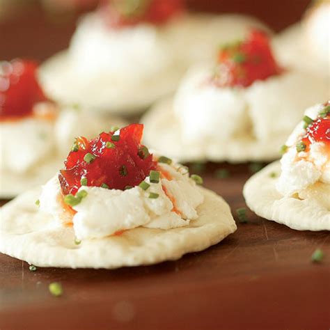 goat-cheese-crackers-with-hot-pepper-jelly image