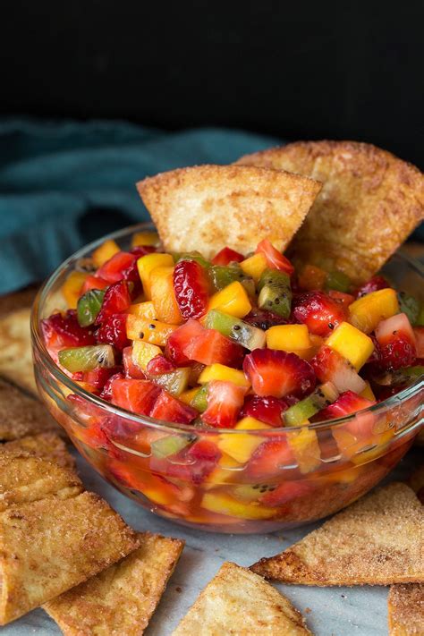 fruit-salsa-with-cinnamon-tortilla-chips-cooking image