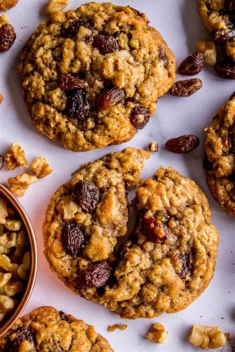 best-oatmeal-raisin-cookies-soft-and-chewy-the-food image
