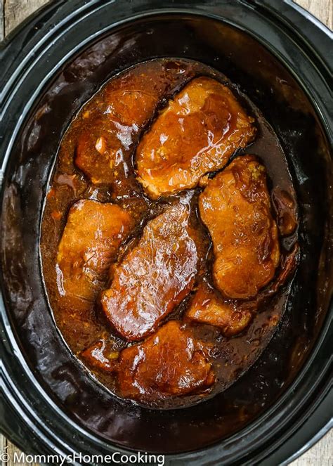 slow-cooker-honey-garlic-pork-chops-mommys-home image