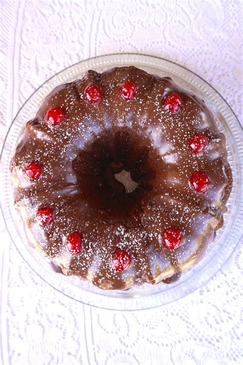 chocolate-covered-cherry-bundt-cake-food-blogger image