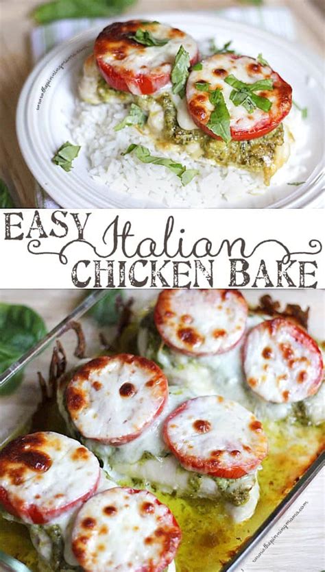 easy-dinner-recipe-italian-chicken-bake-the-pinning image