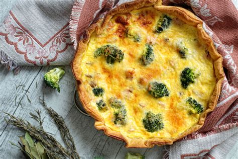 easy-quiche-with-salmon-and-broccoli-recipe-food image