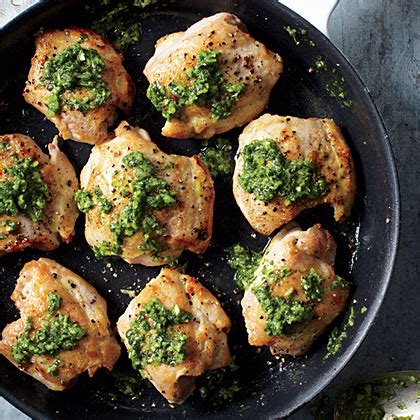 chicken-thighs-with-cilantro-sauce-recipe-myrecipes image