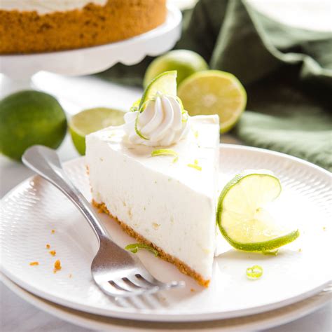 easy-no-bake-key-lime-cheesecake-the-busy-baker image