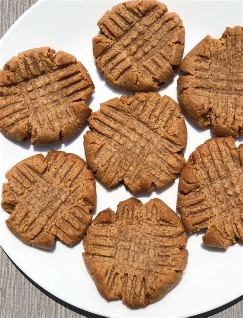 best-4-ingredient-keto-peanut-butter-cookies-curbing image