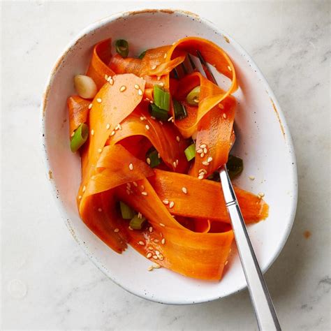 sesame-honey-carrot-ribbon-salad-eatingwell image