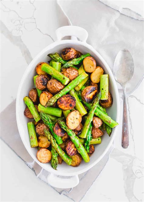 sheet-pan-roasted-potatoes-and-asparagus-with-garlic image