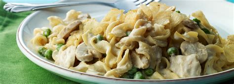 tuna-noodle-casserole-with-potato-chip-topping image