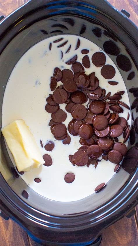 slow-cooker-chocolate-fondue-sweet-and-savory-meals image