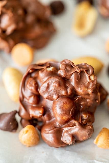 chocolate-butterscotch-peanut-clusters-plain-chicken image