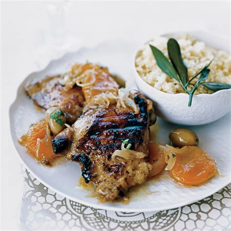 moroccan-chicken-with-apricot-and-olive-relish-food image
