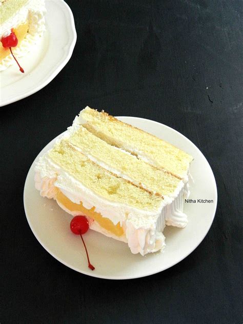 pineapple-pastry-cake-nitha-kitchen image