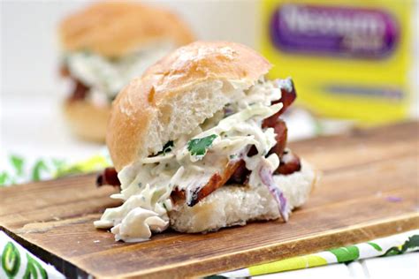 bourbon-soaked-pork-belly-sliders-with-spicy-coleslaw image