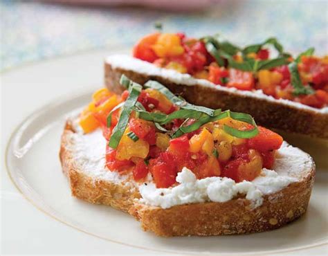 roasted-pepper-tartine-with-goat-cheese-teatime image