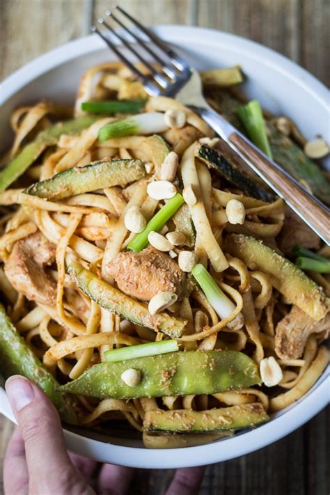 spicy-szechuan-peanut-noodles-with-chicken-the image