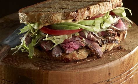 easy-flank-steak-sandwich-on-sourdough-toast-steak image