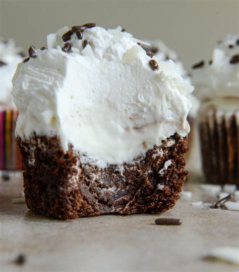 fudge-brownie-and-coconut-ice-cream-cupcakes image
