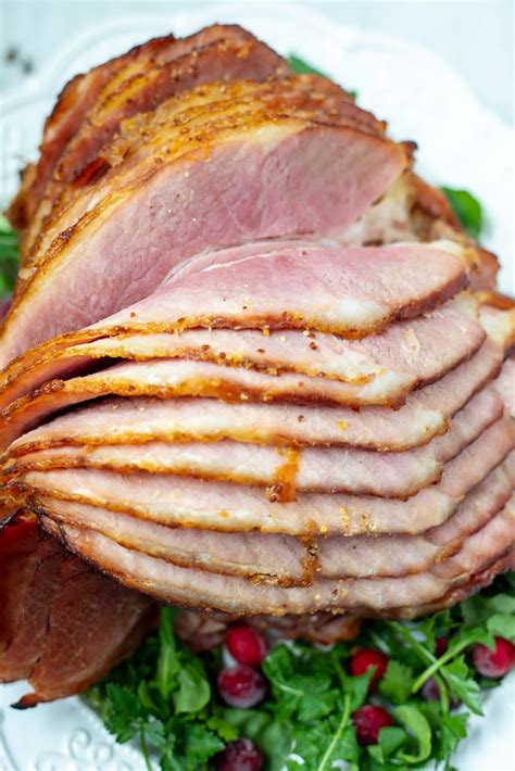 the-best-baked-ham-recipe-with-brown-sugar-glaze image
