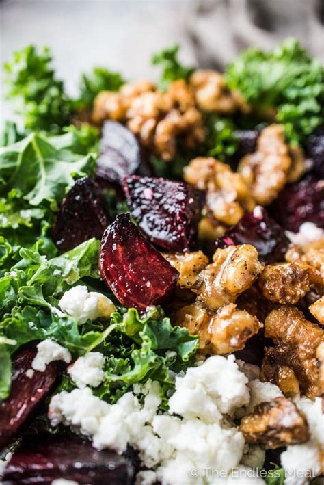 roasted-beet-and-kale-salad-with-maple-candied-walnuts image