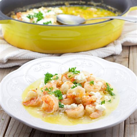 shrimp-saganaki-shrimp-and-feta-lemon-olives image